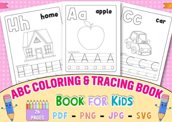 ABC Big Fun Trace Learn Coloring Book Review