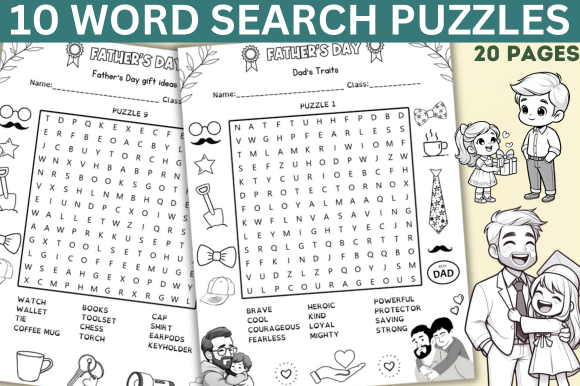 Celebrate Father's Day with Engaging and Educational Printable Word Search Puzzles
