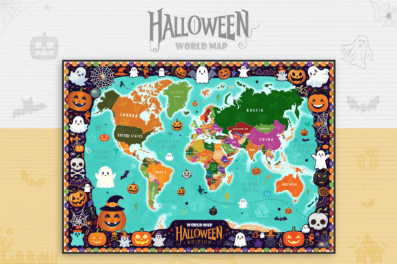 Evaluating the Halloween World Map Poster for Educational Spaces