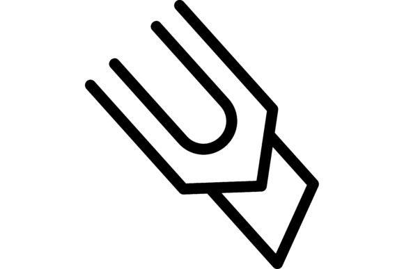 Paper Knife Line Icon: Marker, Cutter, R