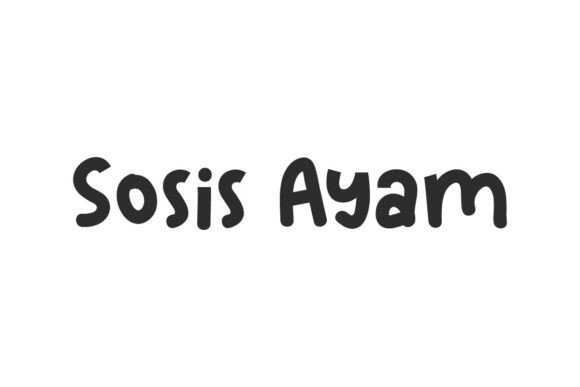 Sosis Ayam: A Strategic Typography Choice for Playful Branding